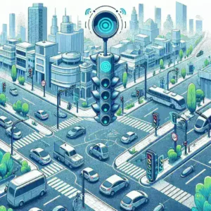 "Uji coba lampu lalu lintas pintar dengan sensor kendaraan di Kota Semarang, menampilkan teknologi inovatif untuk meningkatkan keselamatan dan efisiensi lalu lintas."