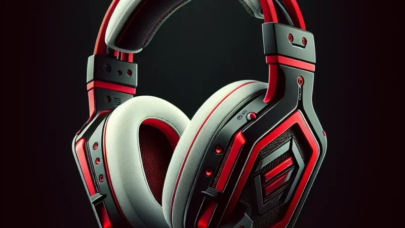 "HyperX Predator Gaming Headset in limited edition Red and White color scheme, showcasing its sleek design and premium features, perfect for gamers who value style and performance."